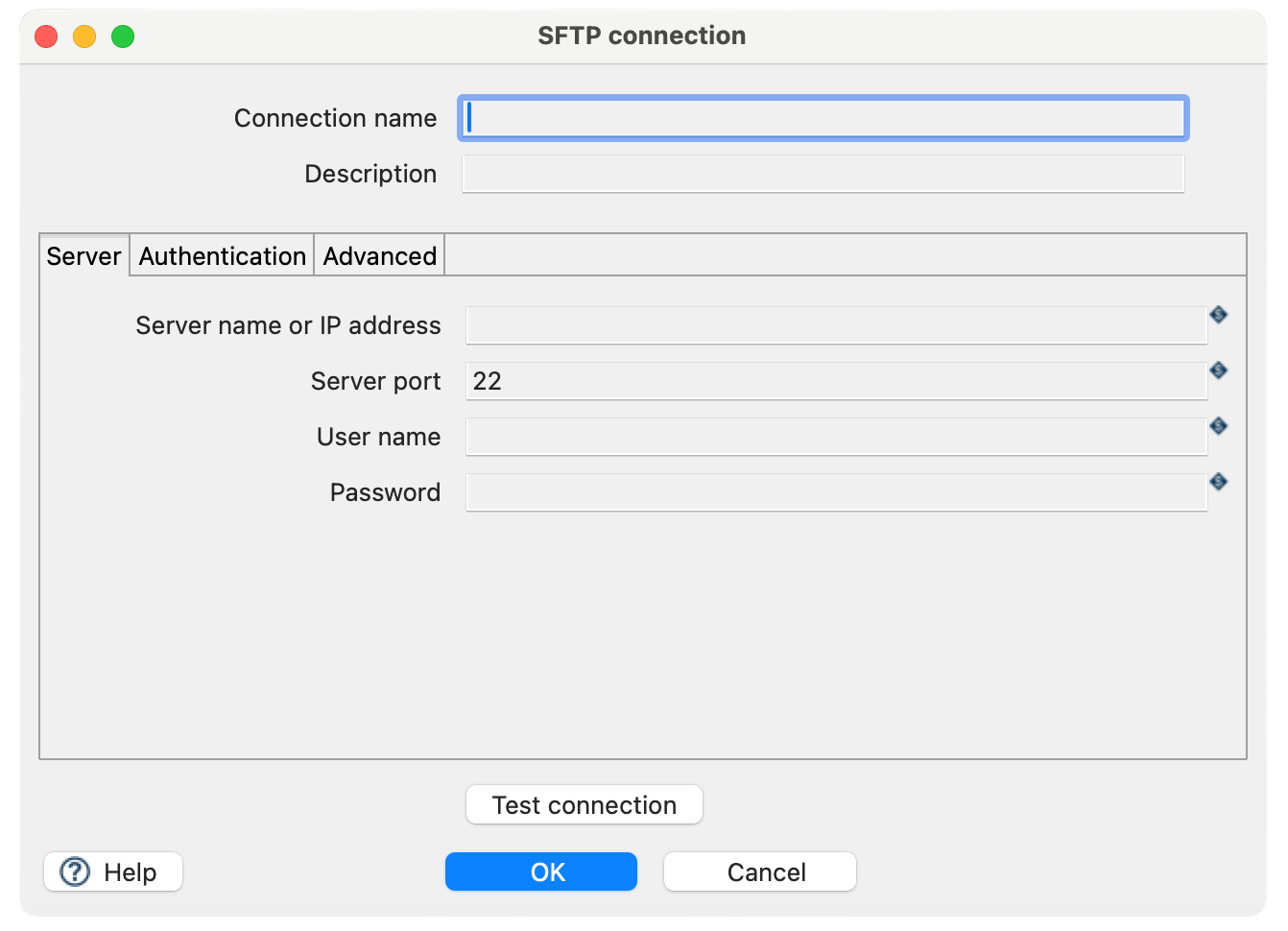 SFTP metadata type