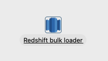 Redshift bulk loader transform underlined