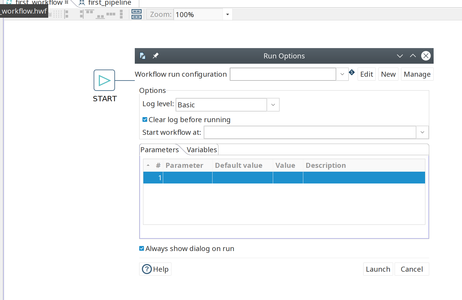 Hop - New Workflow Config