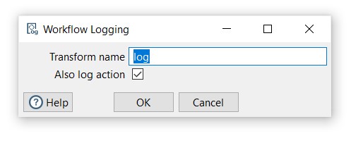 configure workflow loggin