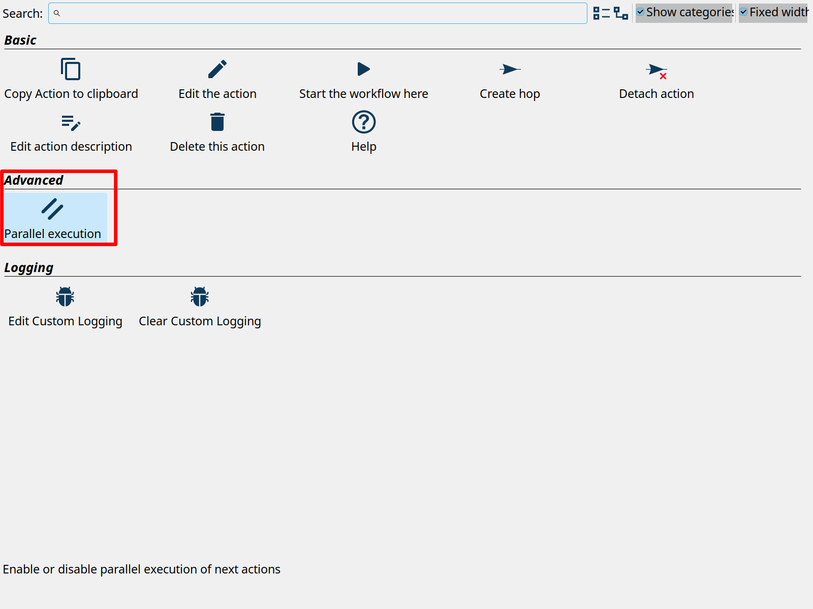 parallel option in Apache Hop workflows