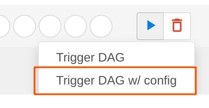 Apache Airflow - trigger DAG with config