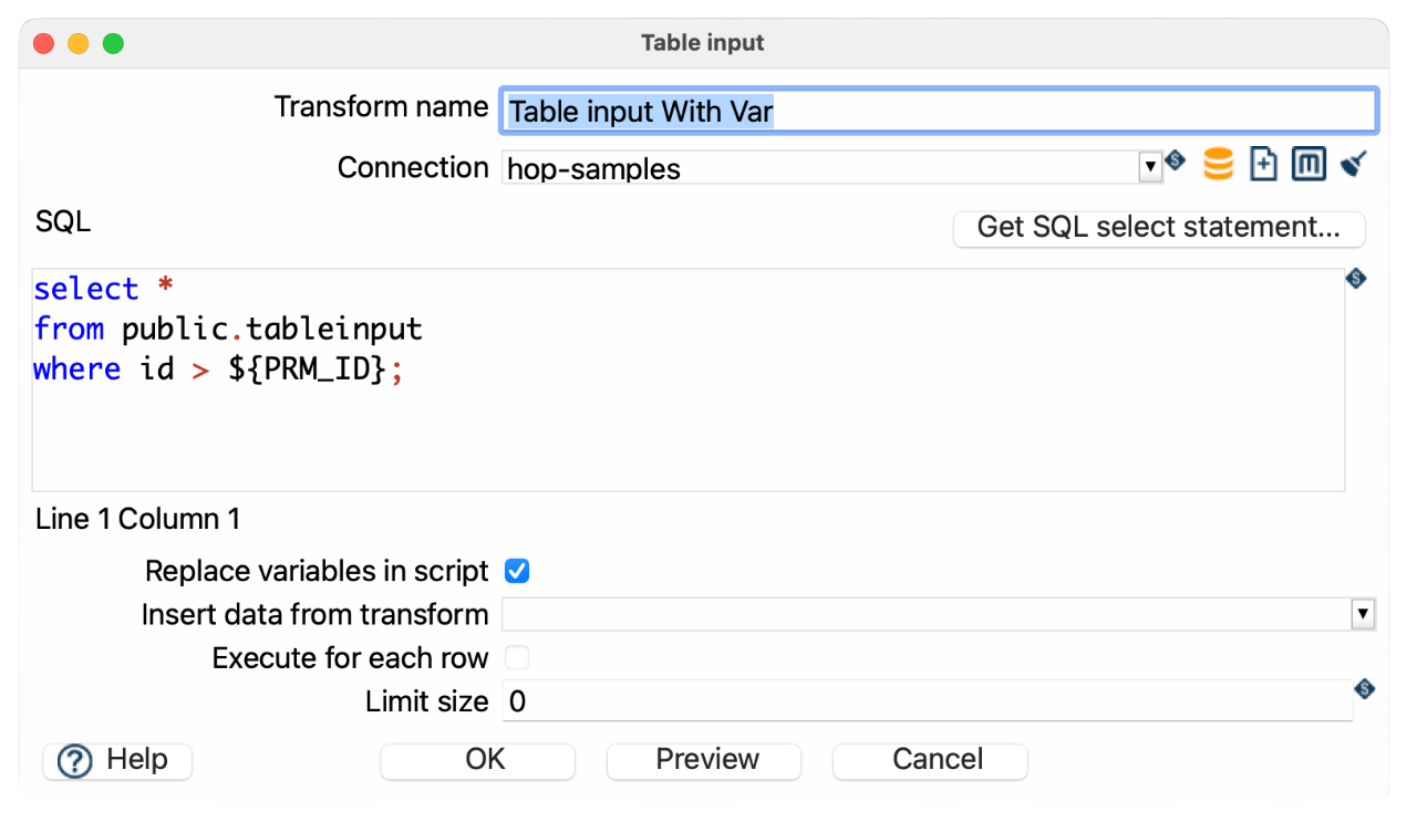Use Variables in Your SQL Query